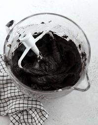 EASY Dye-Free Black Buttercream Recipe - Sugar & Sparrow