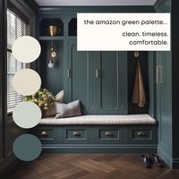 Amazon Green Benjamin Moore Paint Palette - Modern Neutral Interior Pa – Millie Hart Interiors