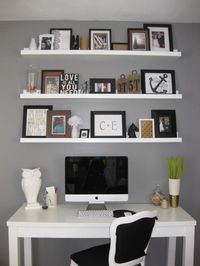 shelves above desks - Google Search