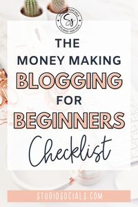 Find out how to start a money making blog. This Blogging for beginners checklist will help you get started on your blogging journey! Head to our blog and check it now and be ready to make money blogging in no time! #blogging #howtostartablog #howtowriteablogforbeginners #moneymakingblog