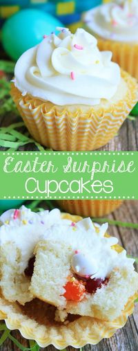 Easter Surprise Cupcakes