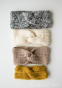 Twist Headbands- free pattern & tutorial available!