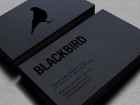 Very cool looking card.  Black print on Black paper! #businesscard #design #cool