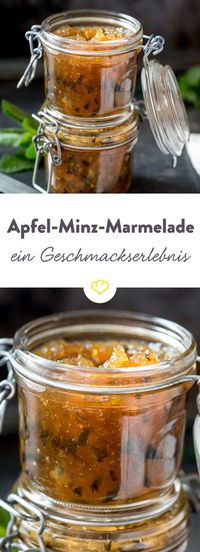 Wenn sich die Süße der Äpfel mit der Frische der Minze in einer Marmelade vereint, dann kann das nur ein wahres Geschmackserlebnis geben!