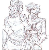 lightgetsout: “ “Do you crave a firm hand, a harsh touch? ” Don’t mind me I’m just screaming over this artwork kikisshh did of my Apprentice and Nadia ”