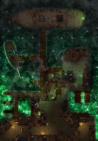 Spooky docks based on the Runterra Dark Tides encounter [46x32] : battlemaps