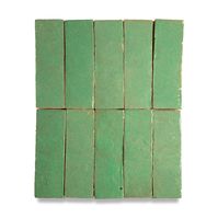 Freshen your space with Moroccan Mint Leaf Zellige Tile in a 2x6 size. Ideal for adding a refreshing touch to kitchens, bathrooms, and more.