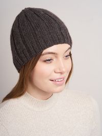 Mode at Rowan Beanie Style - Logan Ribbed Beanie - Laughing Hens