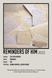 reminders of him book poster