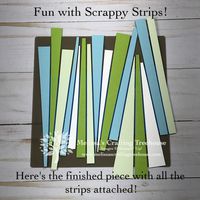 For the April 2020 Color Challenge and Blog Hop I've created some fun, unique projects using the scrappy strips technique with the Under My Umbrella Bundle.