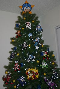 Mega Man Christmas Tree Ornaments