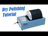 Dry Polishing Tutorial for Rotary Rock Tumblers | Ground Corn Cob Method - YouTube