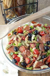 Classic Italian Pasta Salad is a colorful and reliable, go-to pasta salad recipe for spring or summer dinners, parties and picnics. This would be great for a pasta salad for a potluck!