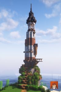 This is a lighthouse I built as a starter base in a survival world. The texture pack I use is 'Stay True' and shaders 'complementary shaders' #Minecraft #MinecraftBuilds #MinecraftHouse #minecraftbuildingideas #MinecraftVictorian #MinecraftBase #victorian #MinecraftLighthouse #lighthouse #minecraftstarterhouse