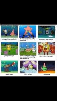 Panic! At The Disco songs acted out by SpongeBob characters