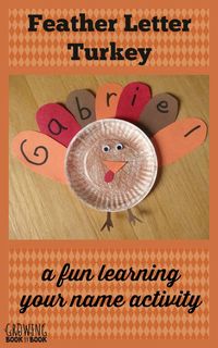 Learning your name with a Thanksgiving themed activity from growingbookbybook.com