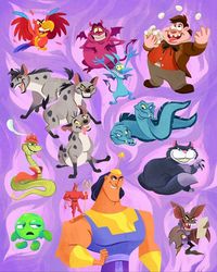 #disney #disneyprincess #disneyvillanos #disneyvillains #secuaces