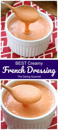 Homemade Creamy French Dressing