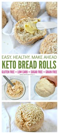 Keto bread rolls NO EGGS ! 100% Vegan + Dairy free + Low Carb + Grain free. Delicious crispy bread rolls made of almond flour, coconut flour and psyllium husk. #keto #lowcarb #bread #vegan #sugarfree #grainfree #breadrolls