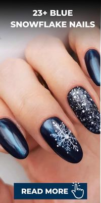 Transform your nails into winter wonders with enchanting blue snowflake patterns, adding a frosty charm to your manicure! Perfect for those who adore intricate nail art or prefer subtle accents, these snowflake designs will infuse a magical winter aura into your style. Embrace the feeling of being a snow queen as your manicure gleams and twinkles reminiscent of glistening snowflakes on a crisp winter day. Let your nails steal the show this season!