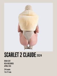 minimal aesthetic polaroid deluxe album poster for scarlet two claude by doja cat