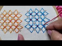 567-Sashiko work for scattered motif and borders - YouTube