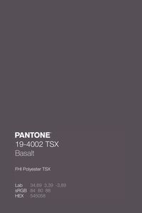 PANTONE 19-4002 TSX Basalt Color Code · FHI Polyester TSX · Discover Color Guide of 203 trend-driven, neutral, bright, and pastel Pantone Polyester TSX colors, dyed on 100% polyester fabric for Athleisure · #Pantone #Color #ColorShades #Inspiration · @pantonecolor · Kid’s Pattern