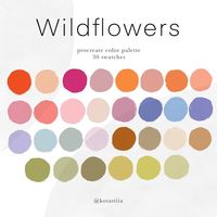 Wildflowers Procreate Color Palette, 30 Handpicked Beautiful Colors for Your Digital Art and Design, Nature Inspired Color Palette - Etsy