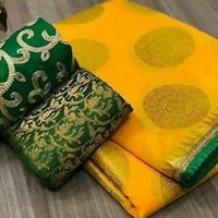 New Chanderi Cotton Saree With Dual BLouse Pieces