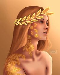 Kamila on Instagram: "Calypso as a greek goddess🐚💛 Who's next? . . . . . . . . . . . #percyjackson #pjo #calypso #summer #percyjacksonfanart #pjofanart #percyjacksonseries #rickriordan #riordanverse #greek #greekmythology #mythology #greekgods #god #fanart #art #artist #artistsoninstagram #digitalart #digital #digitalartist #illustration #procreate #procreateart #explorepage"