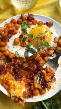 112K views · 2.8K reactions | Made with just 4 ingredients, these Chickpea Fried Eggs are a quick and delicious high-protein breakfast! | Live Eat Learn