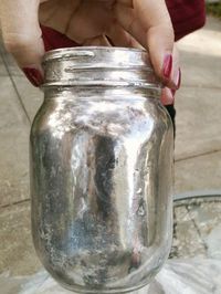 Create the Tarnished Silver/Mercury Glass Look With Spray Paint, Water and Vinegar! Super pretty and ohhhh the possibilities...