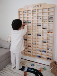 Keep that car collection tidy & organised. Our Matchbox storage is the perfect addition to your little ones bedroom, or toy room, and makes clean up time not so boring. For that extra special touch, add personalisation (enter above, if not selected there will be no wording on it). Hang it on the wall, or have it free standing (in this case we recommend it is fixed to the floor or the wall to ensure safety). We can make it any size, or shape. Click here for a custom quote. Handmade individually w