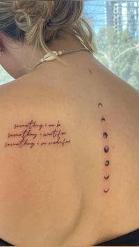 billie eilish tattoo, moon phases tattoo, spin tattoo, moon tattoo, billie inspired tattoo