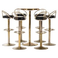 Bar Stools and Bar Table Probably Produced in Denmark For Sale at 1stDibs