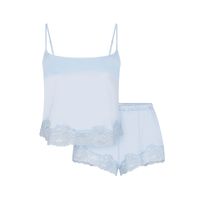 WOVEN SHINE CAMI AND SHORT SET | CELESTE