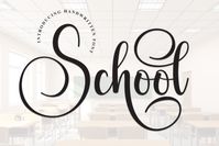 Embrace the charm and whimsy of School, a handwritten font that exudes an irresistible warmth. Fun and on-trend, School is perfectly shaped to bring a playful yet classy flair to your wedding invitat...