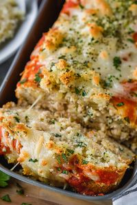 Dive into a mouthwatering twist on classic meatloaf with our Parmesan Chicken Meatloaf recipe! Packed with flavor, it's a family favorite. Try it tonight!