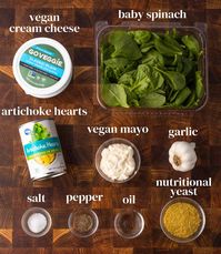 Creamy Vegan Spinach Artichoke Dip - Karissa's Vegan Kitchen