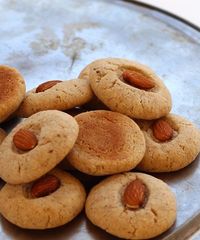 Crisp and Buttery Eggless Almond Cookies