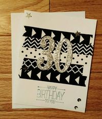 30th Birthday card Birthday card her birthday by StamptasticCards