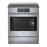 Bosch Benchmark Series 30-in 4 Burners 4.6-cu ft Self-cleaning Convection Oven Slide-in Induction Range (Stainless Steel) in the Single Oven Induction Ranges department at Lowes.com