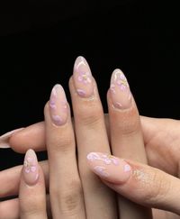 40  Perfect Prom Nails for a Pretty Look - ♡ July Blossom ♡