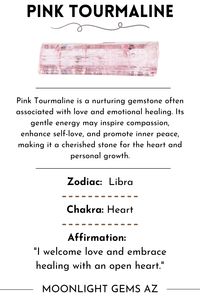 "Surround yourself with the loving energy of Pink Tourmaline, a crystal that may inspire compassion, emotional healing, and self-love. Its soft pink hues bring warmth to your heart and soul. 💗✨ #PinkTourmaline #HealingCrystals #CrystalEnergy #SelfLove #HeartChakra #EmotionalHealing #CrystalLover #PositiveVibes