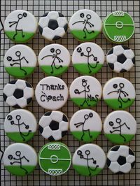 Soccer Cookies - For all your cake decorating supplies, please visit craftcompany.co.uk