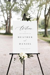 PRICES MAY VARY. Our wedding welcome sign is the perfect way to greet your guests as they arrive. This beautifully designed wedding decor will set the tone for your event and let everyone know they are in the right place. Whether you're looking for a rustic, elegant, or modern welcome sign, we have something to suit every taste. Our wedding signs are made of high-quality materials and are built to last. So please, come on in and enjoy the celebration! Multiple size options 4 mm corrugated plasti