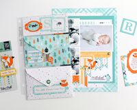 Baby Boy layout by Anya Lunchenko featuring the "Hello Baby Boy" collection by #EchoParkPaper