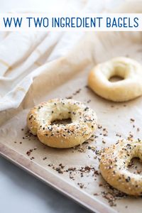 Discover the easy recipe for two-ingredient bagels! Learn how to make delicious, fluffy bagels with just Greek yogurt and self-rising flour. Perfect for quick, homemade treats. WW friendly.