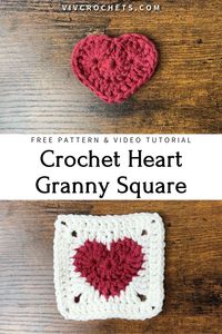 Crochet a heart granny square with our free pattern and video tutorial, perfect for adorable projects. This charming design adds a lovely touch to any item you create. Explore our variety of free and paid crochet patterns on different topics for more crafting ideas!. #Motifs_Granny_Square #Granny_Square_Pattern_Free #Crochet_Valentine_Patterns #Granny_Square_Haken