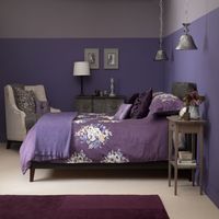 Dusky purple bedroom